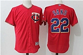 Minnesota Twins #22 Miguel Sano Red Alternate New Cool Base Jersey,baseball caps,new era cap wholesale,wholesale hats